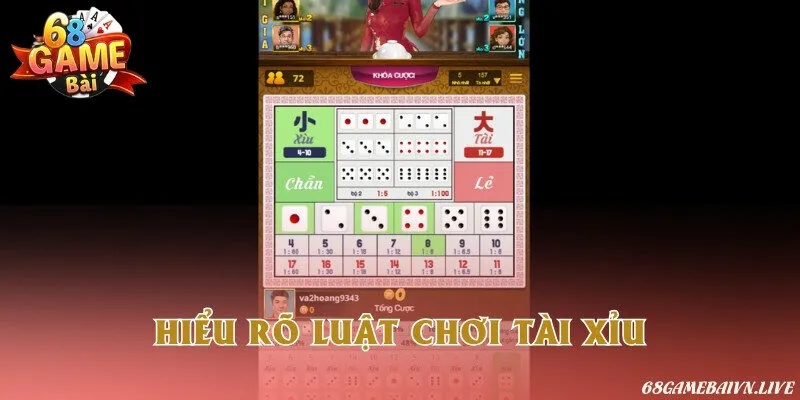 Nắm rõ luật chơi tài xỉu để áp dụng chiến thuật đặt cược hợp lý