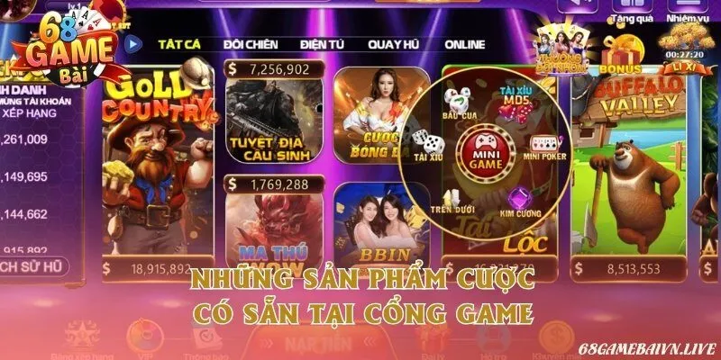 Đăng nhập cổng game và đặt cược vào những siêu phẩm