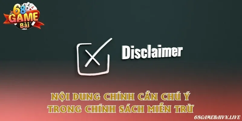Chi tiết nội dung trong chính sách miễn trừ trên hệ thống cá cược online